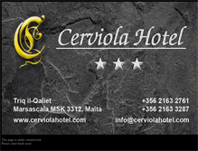 Tablet Screenshot of cerviolahotel.com